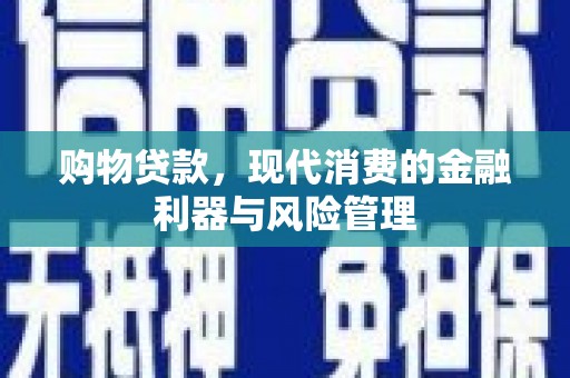 池上购物贷款，现代消费的金融利器与风险管理