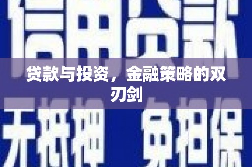 池上贷款与投资，金融策略的双刃剑