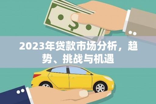 池上2023年贷款市场分析，趋势、挑战与机遇