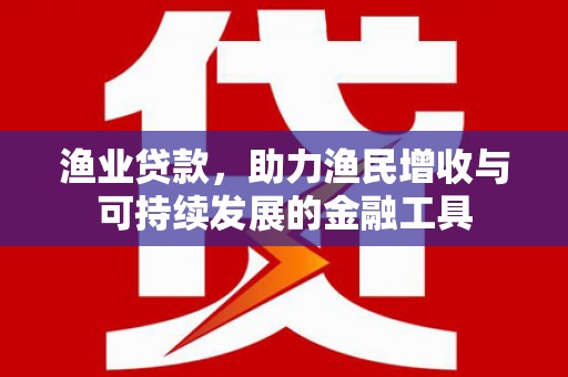 池上渔业贷款，助力渔民增收与可持续发展的金融工具