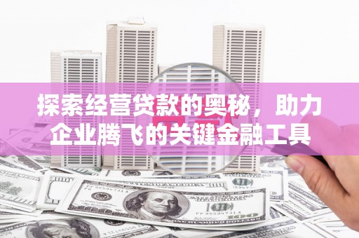 池上探索经营贷款的奥秘，助力企业腾飞的关键金融工具