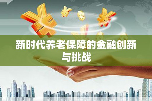 池上新时代养老保障的金融创新与挑战