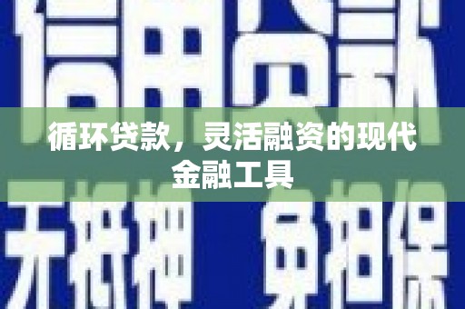 池上循环贷款，灵活融资的现代金融工具