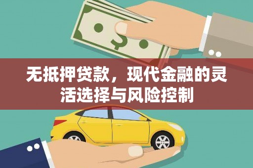 池上无抵押贷款，现代金融的灵活选择与风险控制