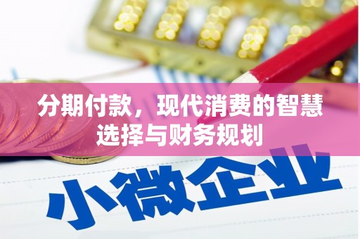 池上分期付款，现代消费的智慧选择与财务规划