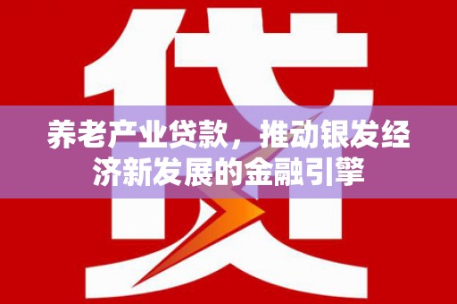 池上养老产业贷款，推动银发经济新发展的金融引擎