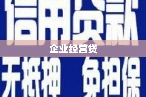 池上企业经营贷