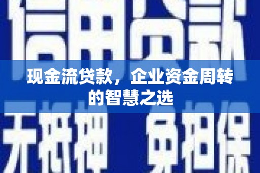 池上现金流贷款，企业资金周转的智慧之选