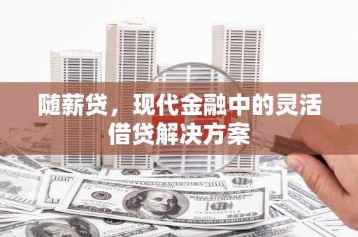 池上随薪贷，现代金融中的灵活借贷解决方案