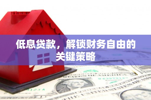 池上低息贷款，解锁财务自由的关键策略