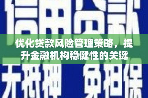 池上优化贷款风险管理策略，提升金融机构稳健性的关键