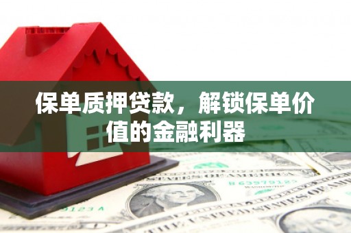 池上保单质押贷款，解锁保单价值的金融利器