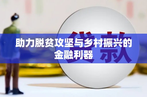 池上助力脱贫攻坚与乡村振兴的金融利器