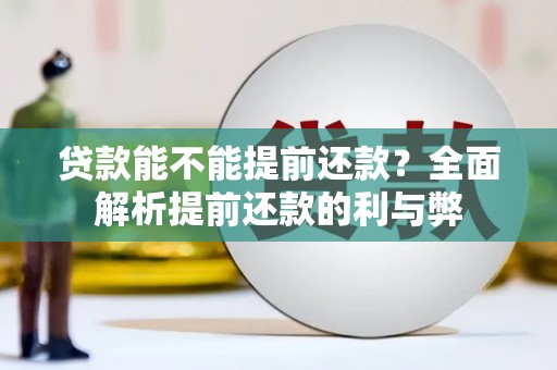 池上贷款能不能提前还款？全面解析提前还款的利与弊
