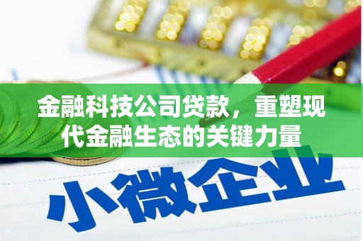池上金融科技公司贷款，重塑现代金融生态的关键力量