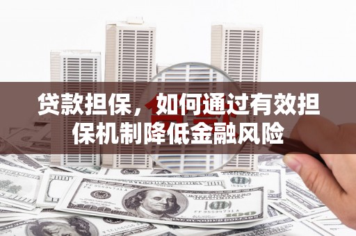 池上贷款担保，如何通过有效担保机制降低金融风险