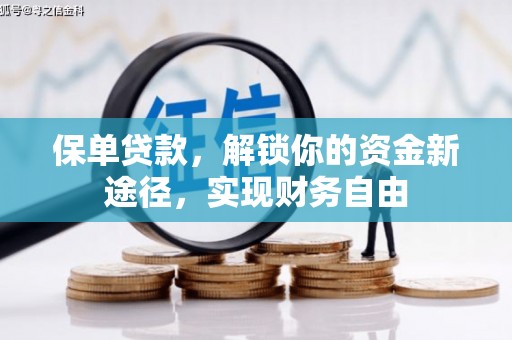 池上保单贷款，解锁你的资金新途径，实现财务自由
