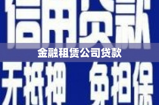 池上金融租赁公司贷款