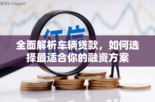 池上全面解析车辆贷款，如何选择最适合你的融资方案