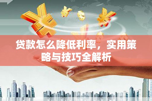 池上贷款怎么降低利率，实用策略与技巧全解析