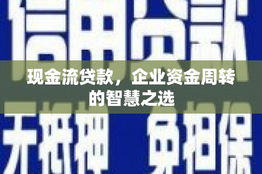 池上现金流贷款，企业资金周转的智慧之选