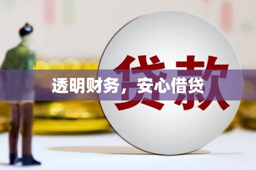 池上透明财务，安心借贷