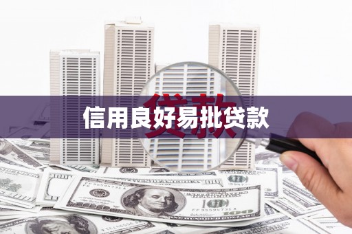 池上信用良好易批贷款