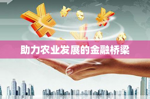 池上助力农业发展的金融桥梁